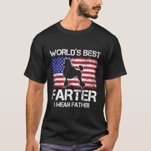 Poedel Dog Worlds Best Farter Ik bedoel Vader Ons  T-shirt