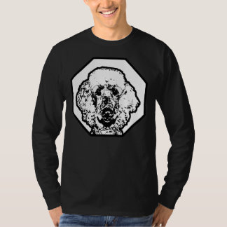 Poedel dragen bril slimme intellectuele hond bree t-shirt