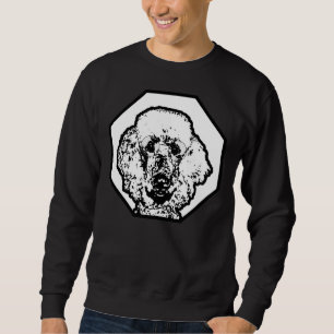 Poedel dragen bril slimme intellectuele hond bree trui