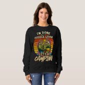 Poedel en Camping Design Classic Retro Co Trui (Voorkant volledig)