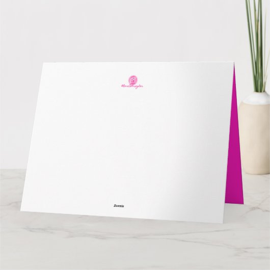 Poedel en Regenboogtaart met Sparkler Verjaardag Kaart (Achterkant)