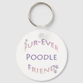 Poedel Furever Sleutelhanger (Achterkant)