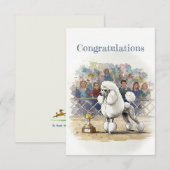 Poedel Gefeliciteerd Opmerking Kaart (Voorkant / Achterkant)