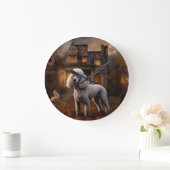 poedel halloween eng grote klok (Huis)