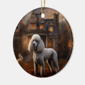 poedel halloween eng keramisch ornament (Links)