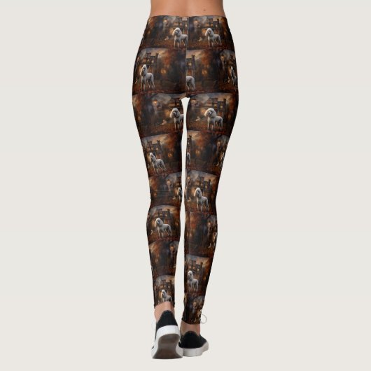 poedel halloween eng leggings (Achterkant)
