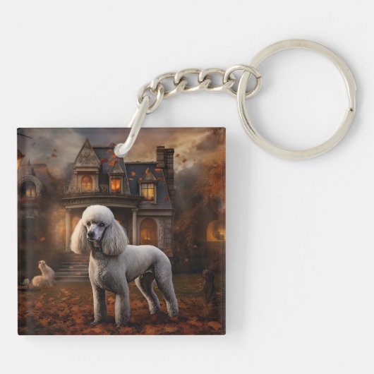 poedel halloween eng sleutelhanger (Achterkant)