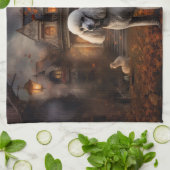 poedel halloween eng theedoek (Gevouwen)