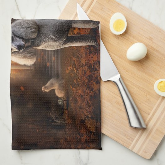 poedel halloween eng theedoek (Quarter Fold)