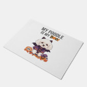 Poedel Halloween Kostuum Mijn Poedel Is Mijn Boo H Deurmat (Schuin)