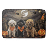 Poedel Halloween Spooky Badmat (Voorkant)