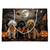 Poedel Halloween Spooky Groot Cadeauzakje (Voorkant)