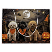 Poedel Halloween Spooky Groot Cadeauzakje (Achterkant)