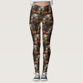 Poedel Halloween Spooky Leggings (Voorkant)