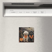 Poedel Halloween Spooky Magneet (Insitu (Vaatwasser))