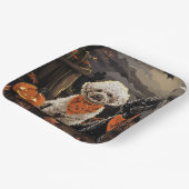 Poedel Halloween Spooky Papieren Bordje (Gebogen)