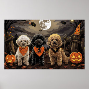 Poedel Halloween Spooky Poster