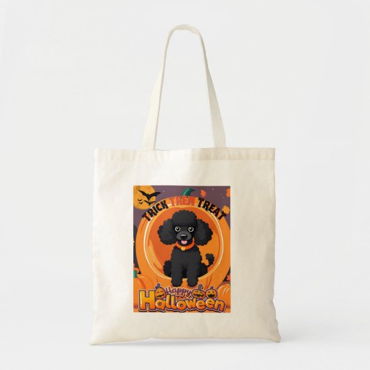 Poedel Halloween Tas (Voorkant)