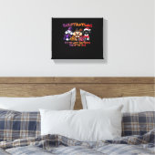 Poedel Halloween Thanksgiving Christmas Classic T- Canvas Afdruk (Insitu (Slaapkamer))