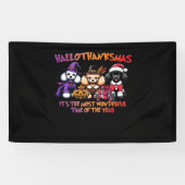 Poedel Halloween Thanksgiving Christmas Classic T- Spandoek (Horizontaal)