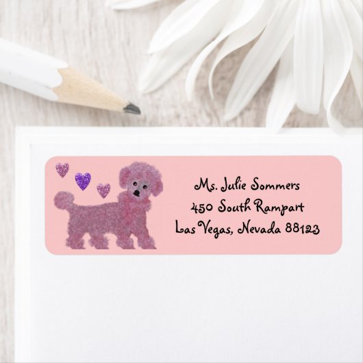 Poedel hart retour adres labels (Insitu)