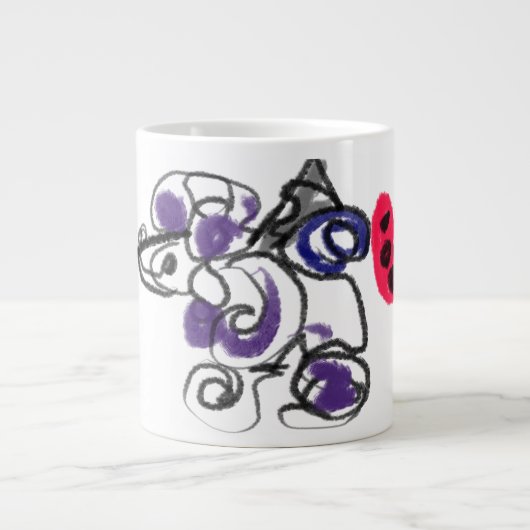 Poedel heet grote koffiekop (Voorkant)