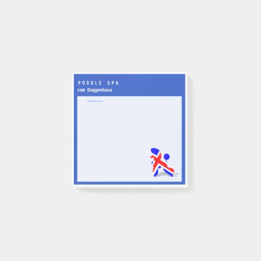 Poedel hond aantekeningen post-it® notes (Voorkant)