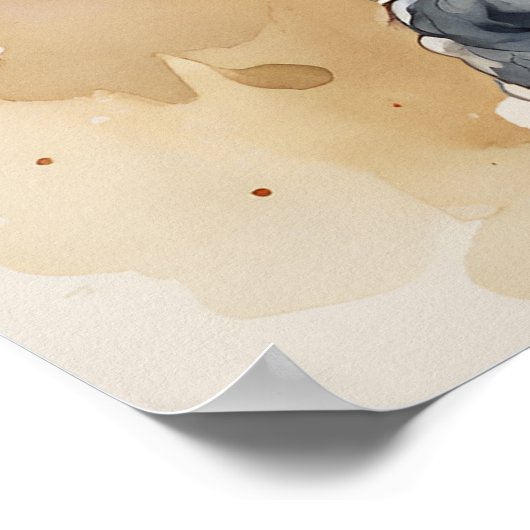 Poedel - Hond Art Print (Hoek)