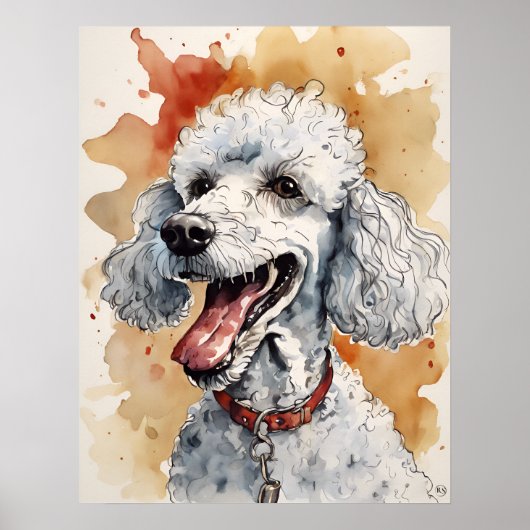 Poedel - Hond Art Print (Voorkant)