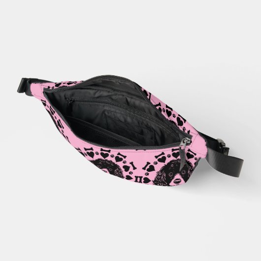 Poedel hond eigenaar heuptasje (Open)