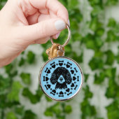 Poedel hond eigenaar sleutelhanger (Hand)
