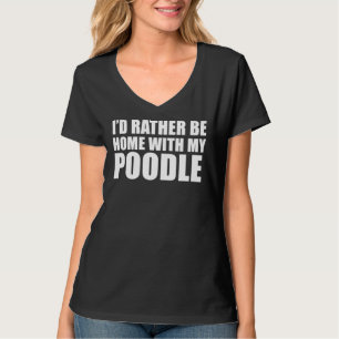 Poedel hond eigenaar t-shirt