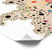 Poedel Hond en Bloemen 001 - Tailor juweel Perfect Poster (Hoek)