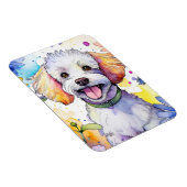 Poedel hond foto magneet (Rechterzijde)