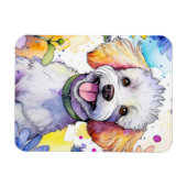 Poedel hond foto magneet (Horizontaal)