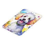 Poedel hond foto magneet (Linkerzijde)