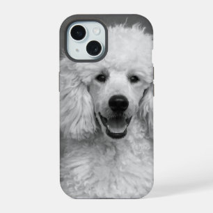 Poedel Hond Foto Zwart-wit iPhone 15 Case