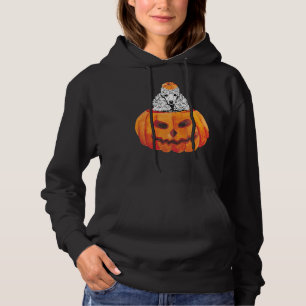 Poedel Hond Gelukkig Halloween Pompoen Hoodie