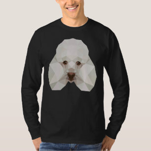 Poedel hond geometrische veelhoekige poedel liefhe t-shirt