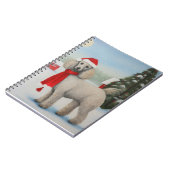 Poedel Hond in Sneeuw Kerstmis Notitieboek (Linkerzijde)