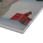 Poedel Hond in Sneeuw Kerstmis Snijplank (Hoek)