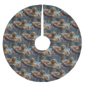 Poedel Hond Kerstfeest Kerstboom Rok (Voorkant)