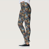 Poedel Hond Kerstfeest Leggings (Links)