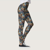 Poedel Hond Kerstfeest Leggings (Rechts)
