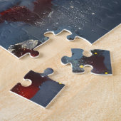 Poedel Hond Kerstfeest Legpuzzel (Zijkant)