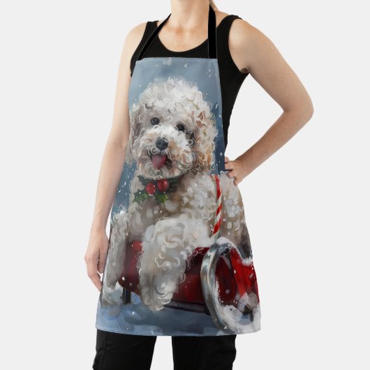 Poedel Hond Kerstfeest Schort (Insitu)