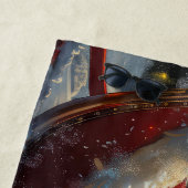 Poedel Hond Kerstfeest Strandlaken (In situ)