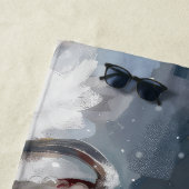 Poedel Hond Kerstfeest Strandlaken (In situ)