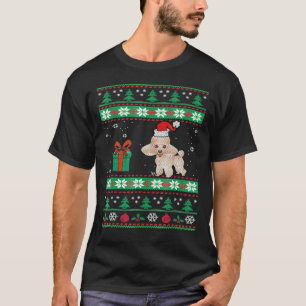 Poedel Hond Lelijke Kerstmis Voor Hond T-shirt