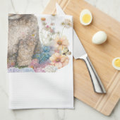 Poedel Hond Mam Bloemen Theedoek (Quarter Fold)